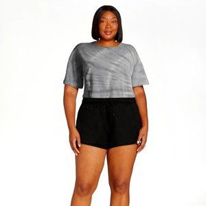 High Rise Lined BLACK Soot Cool MESH Shorts w/pockets 4" inseam dri wicking